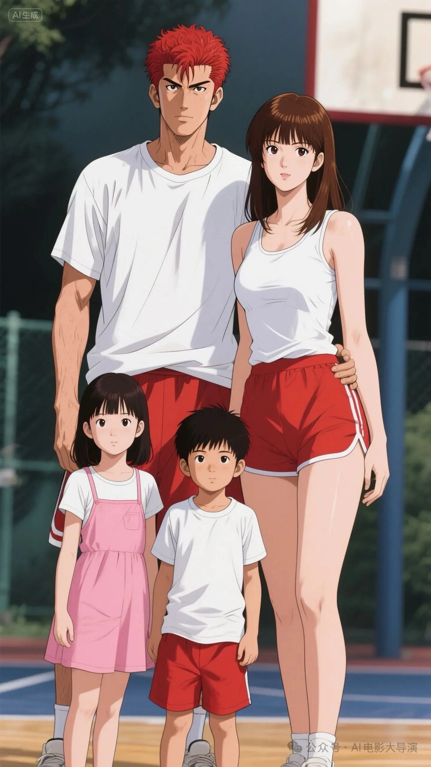 樱木花道和赤木晴子一家四口👨‍👩‍👧‍👦