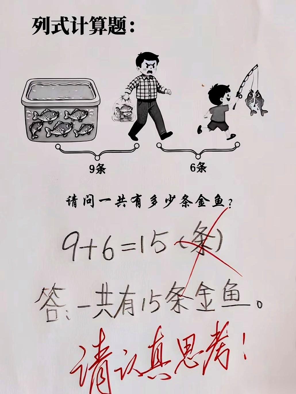 盯着卷子上那个几乎占了半页纸的鲜红大叉，我连着深呼吸了三次，按着突突直跳的太阳穴