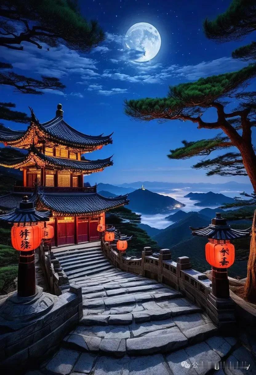 灯同月色连天照
花怯春寒傍月开

灯同月色连天照
月共星光抵月映

灯同月色连天
