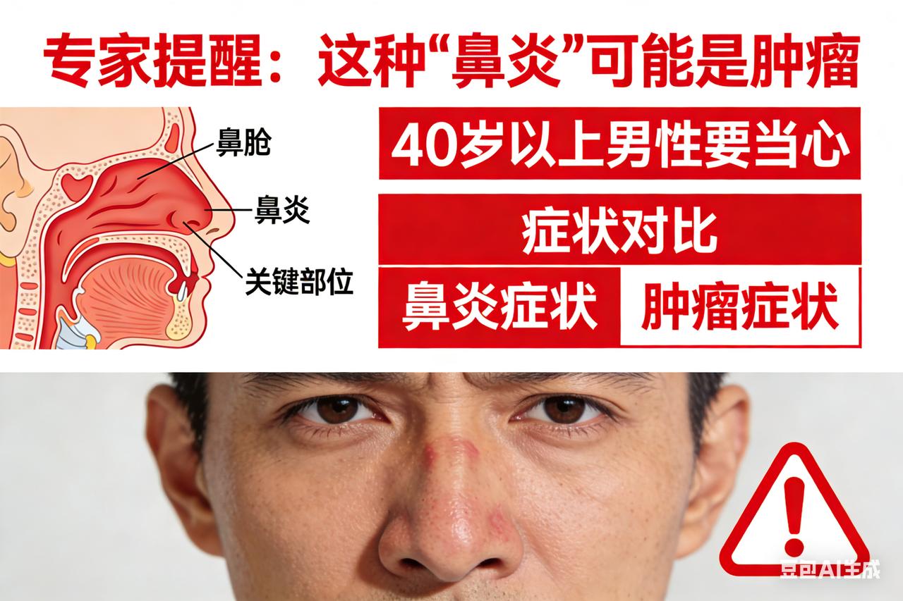 专家提醒：这种 "鼻炎" 可能是肿瘤 40 岁以上男性要当心
割了长，长了割！杭
