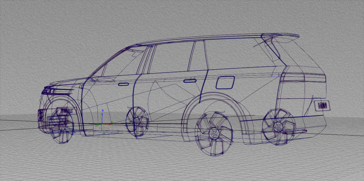 根据新的谍照修改了一下侧面，G01侧面竟然是有些曲面变化的，好处就是有了家族的延