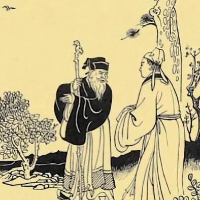 一老汉见人在宰黑狗，实在不忍，便用卖枣的钱买下黑狗，一年后，老汉去井里打水，那黑