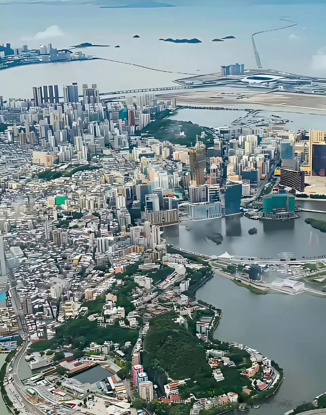 想不到真实的澳门就这么大
甚至还没有我们的浦东机场大
但是它却属于发达水平特区