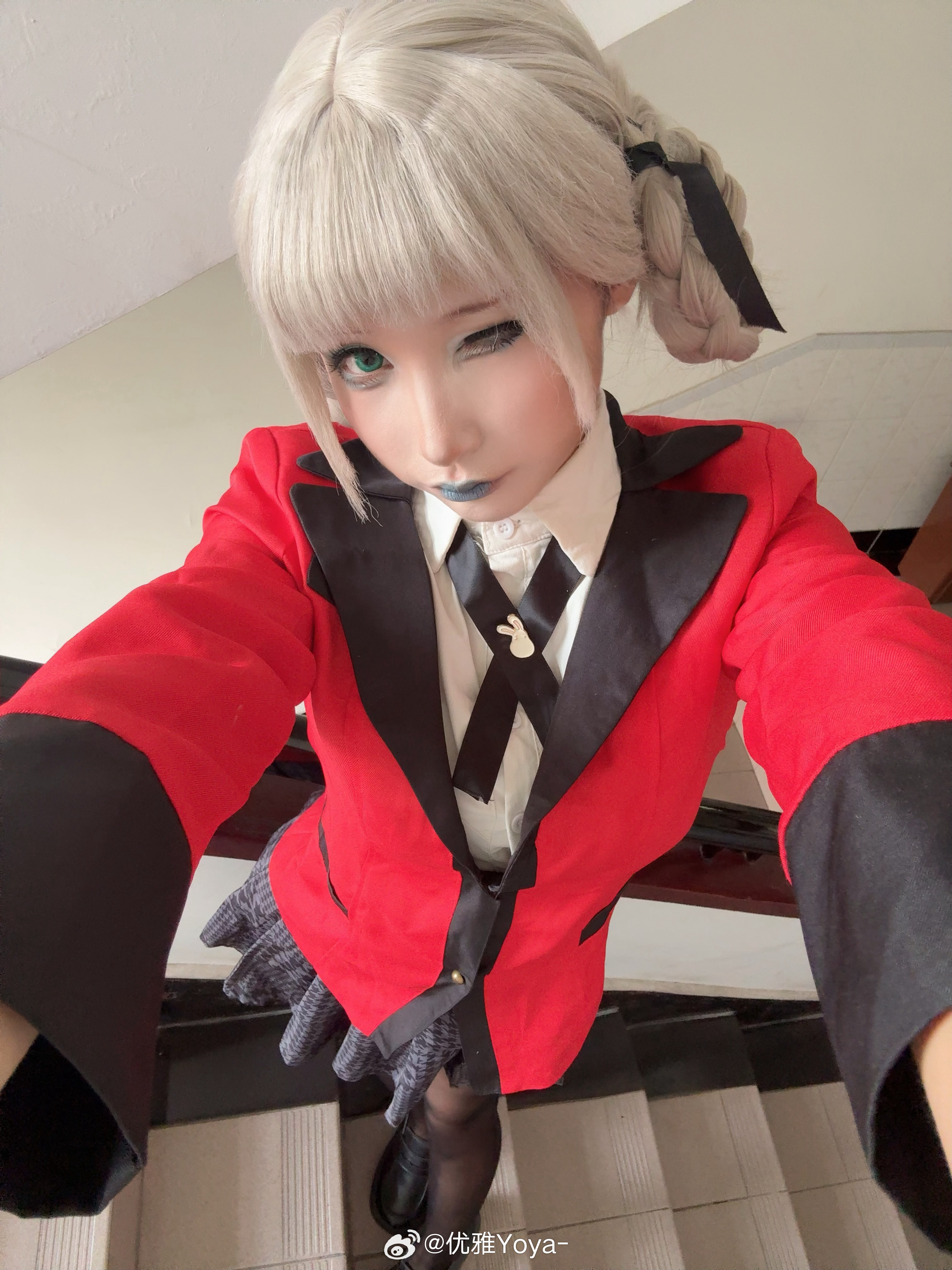 手搓假毛狂赌之渊会长cos ​​​