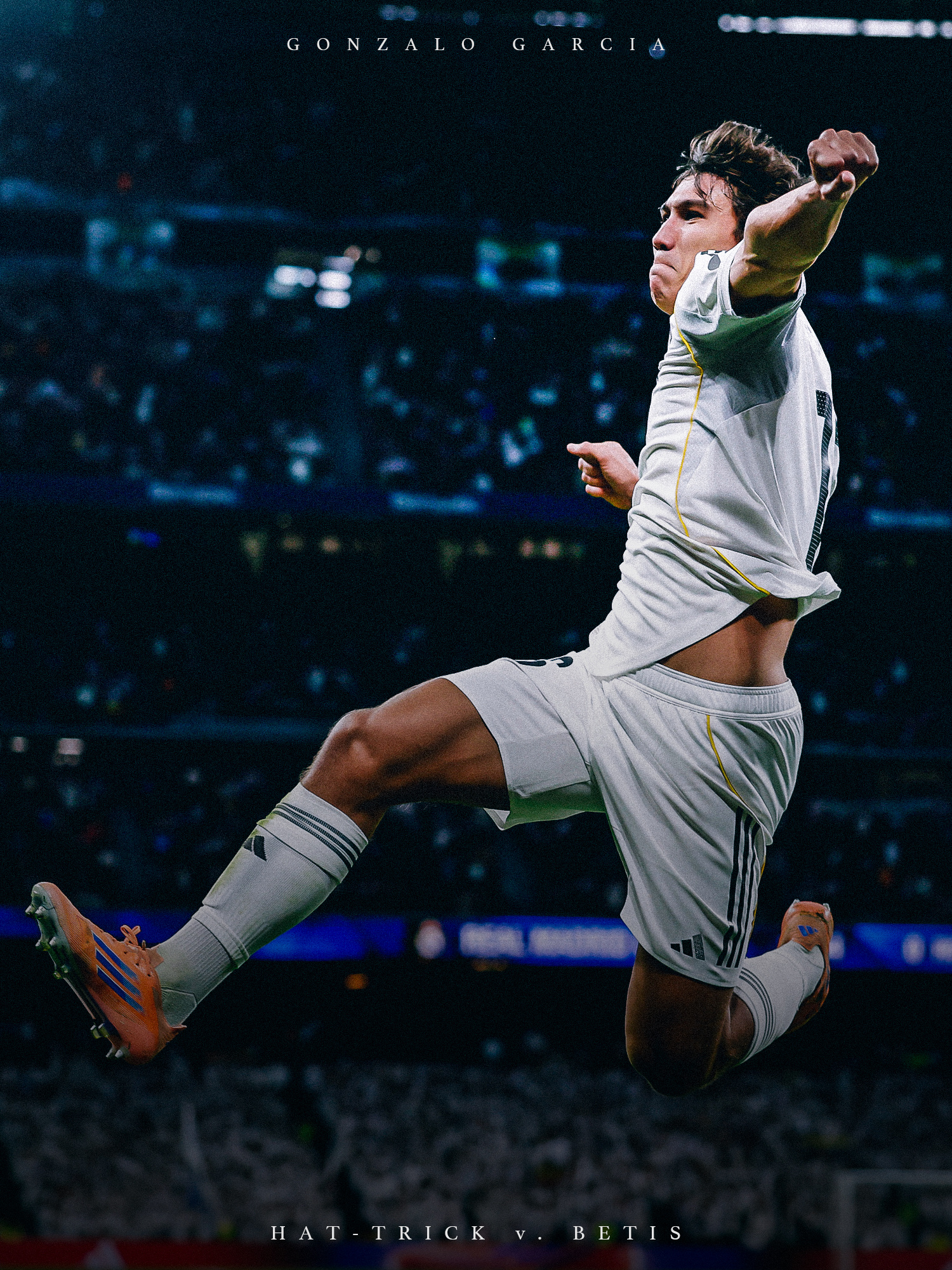 伯纳乌上空，总有新星闪耀。🌌贡萨洛加西亚帽子戏法皇马5比1皇家贝蒂斯