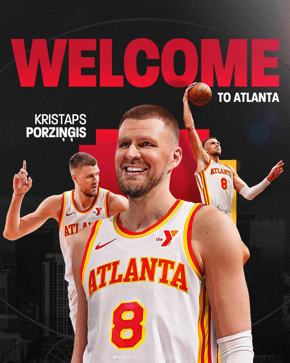 老鹰队官方欢迎波神加盟：KP IS AN ATLANTA HAWK!Welcom