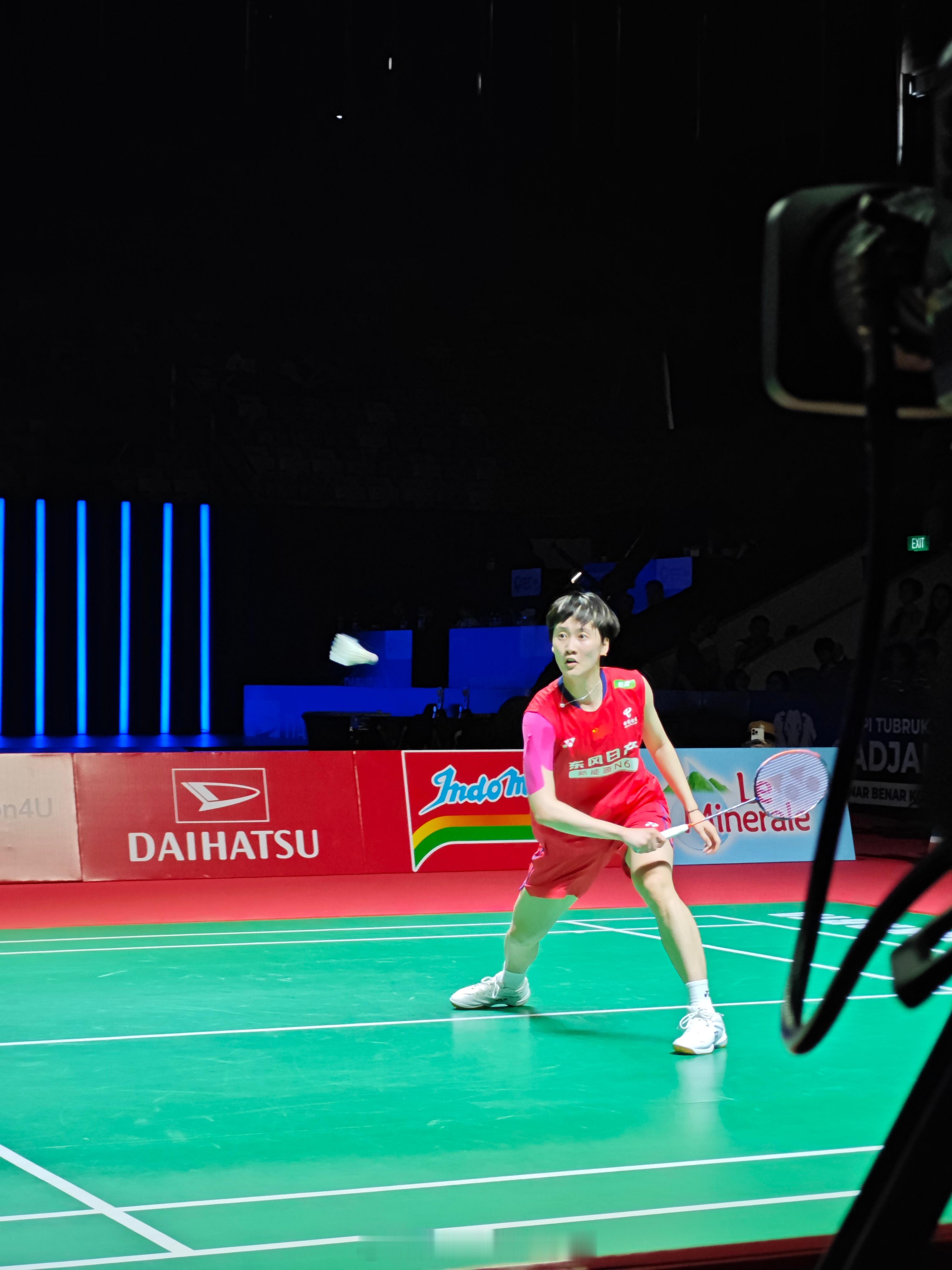 女单 决赛 陈雨菲(1) 23-21 10-11 碧查梦2026年印尼羽毛球大师