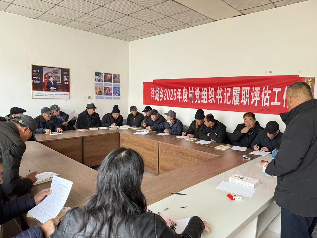 阳信县洋湖乡开展2025年度村“两委”班子工作评估系列活动