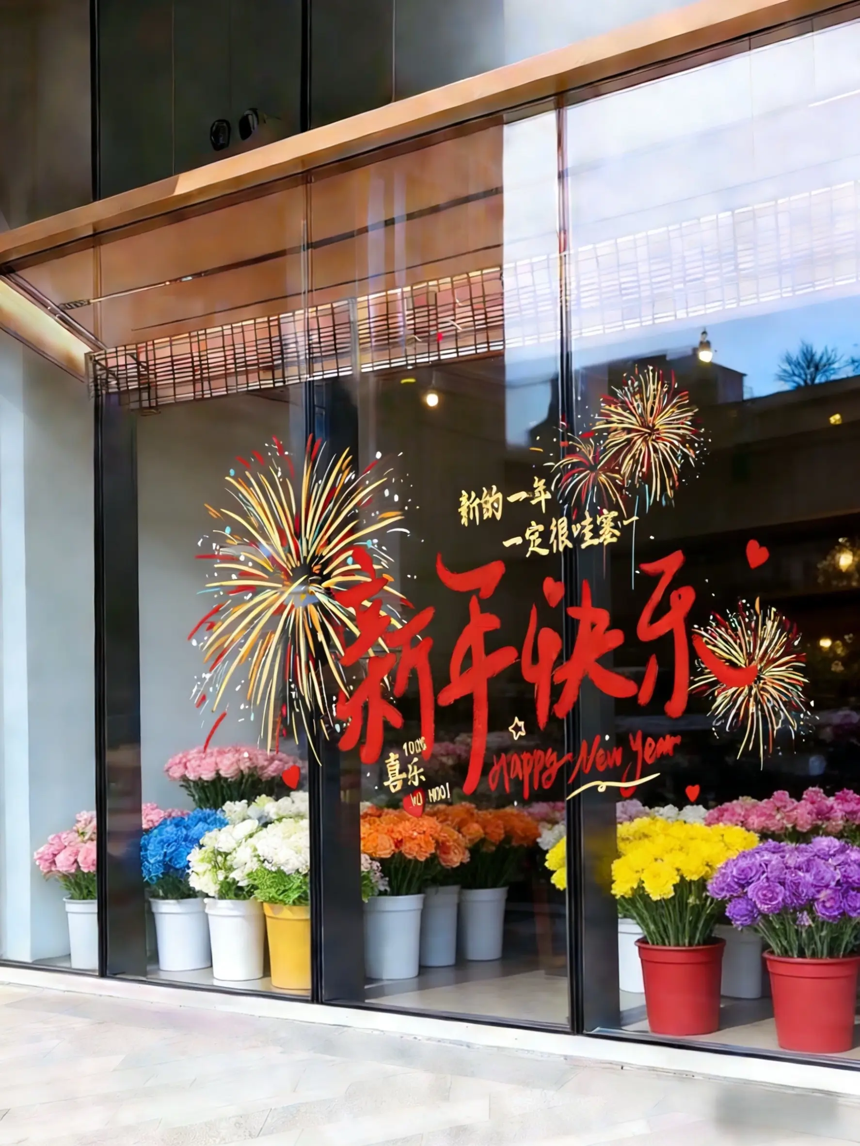 窗花 窗花贴 新年氛围感 新年快乐