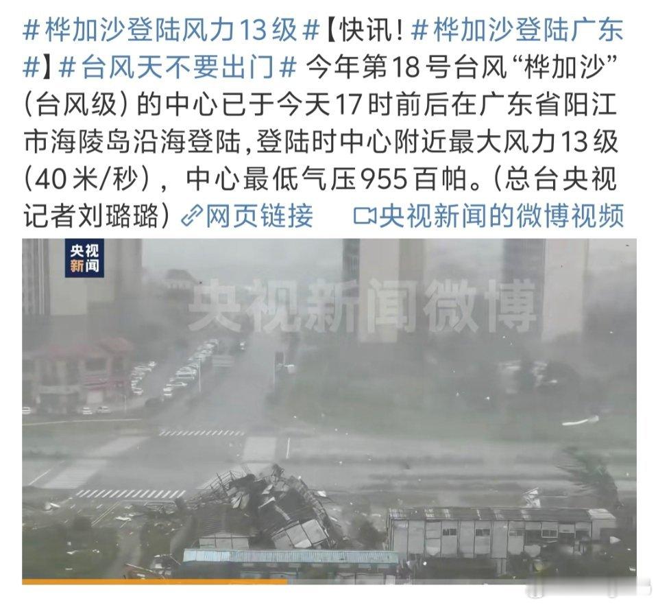 桦加沙登陆广东阳江的兄弟们还好吗粤西是不是有什么谜之磁场专门吸台风的 ​​​