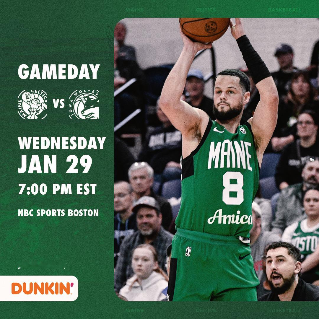 缅因州凯尔特人  GAME DAY ! LET‘S GO CELTICS ☘️ 