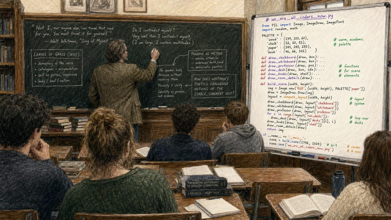 有点讽刺，大学开设了AI编程，同学们却说老师教的没有AI好，你敢信？

同学们上