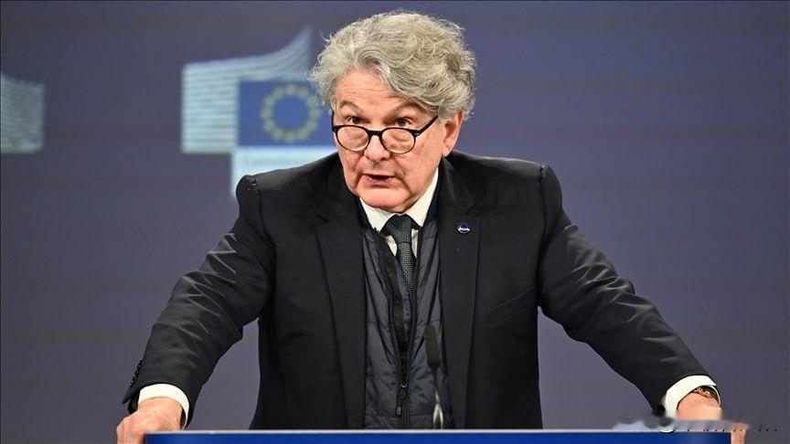 美国突然出手，对包括欧盟前内部市场委员布雷顿在内的五位欧洲人士实施签证禁令，这波