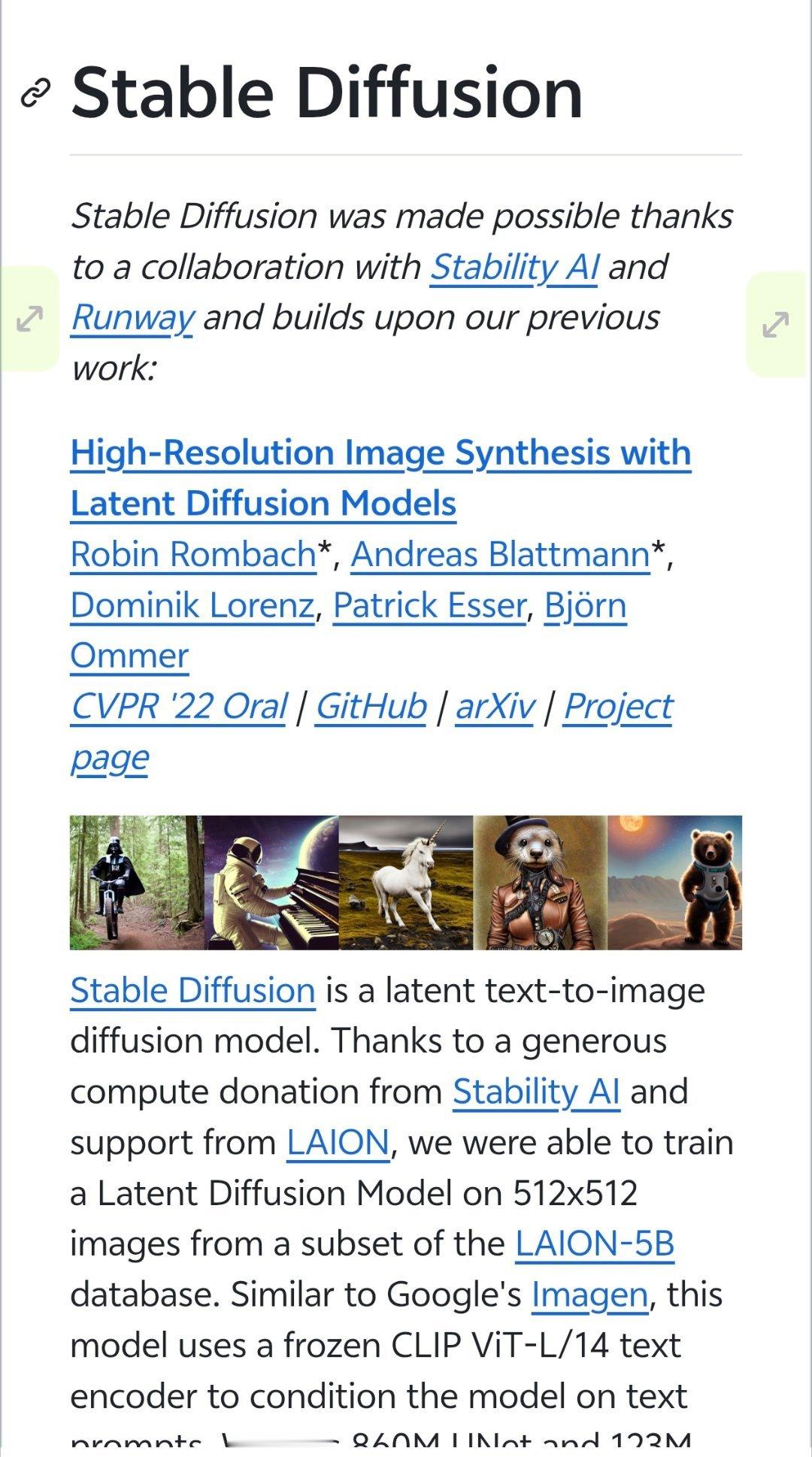 在图像生成和AI创作方面，Stable Diffusion是一个开源的深度学习模