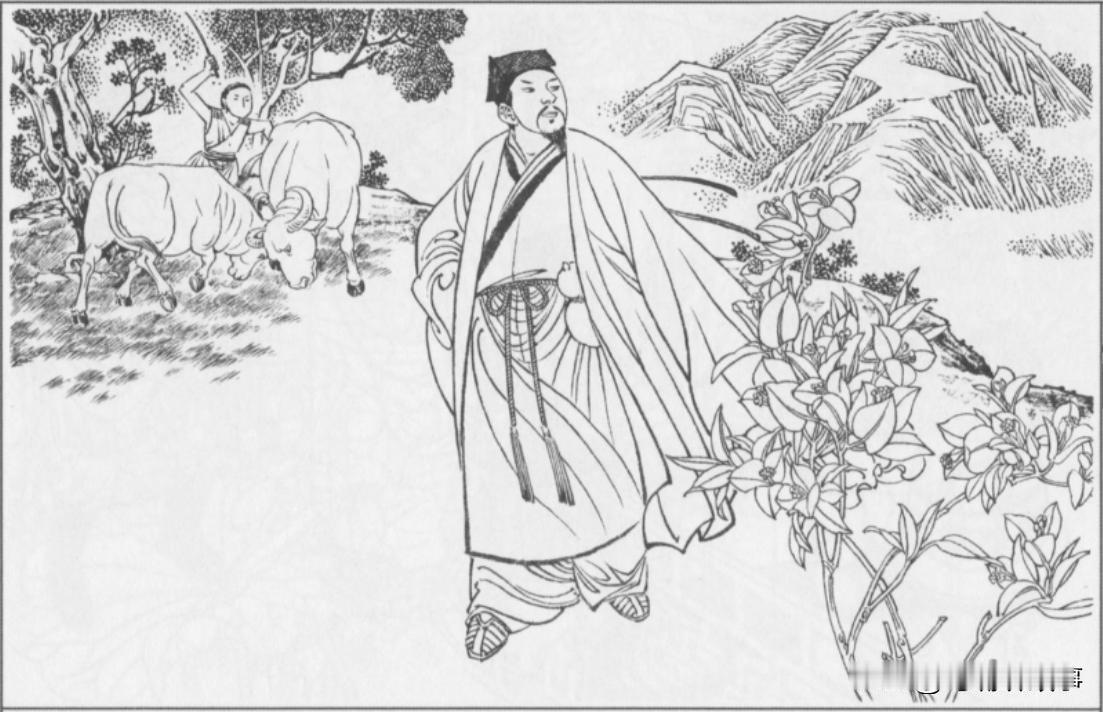 有一个书生带着书童游山玩水，误入深山里，看见一条大蛇，粗达两尺，长约三四丈，肚子