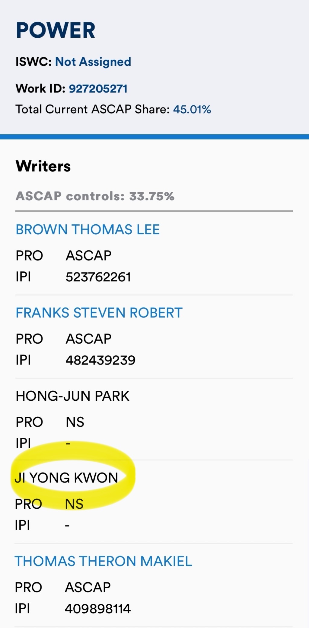 权志龙新歌Power已经在版权网站上登记燥候…….🥳🤩 ​​​