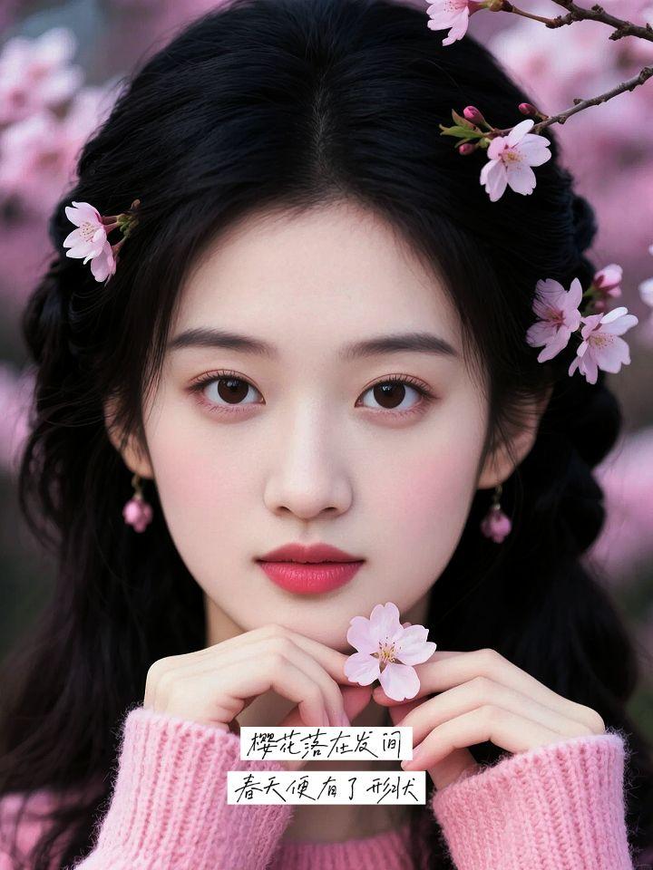 欢迎跟拍AI樱花少女写真 随变ai随便玩