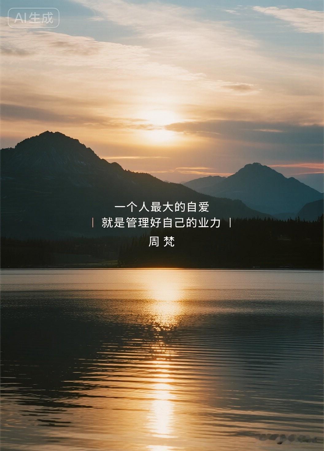 一个人最大的自爱，就是管理好自己的业力。

你有没有发现，身边有些人，明明资质平