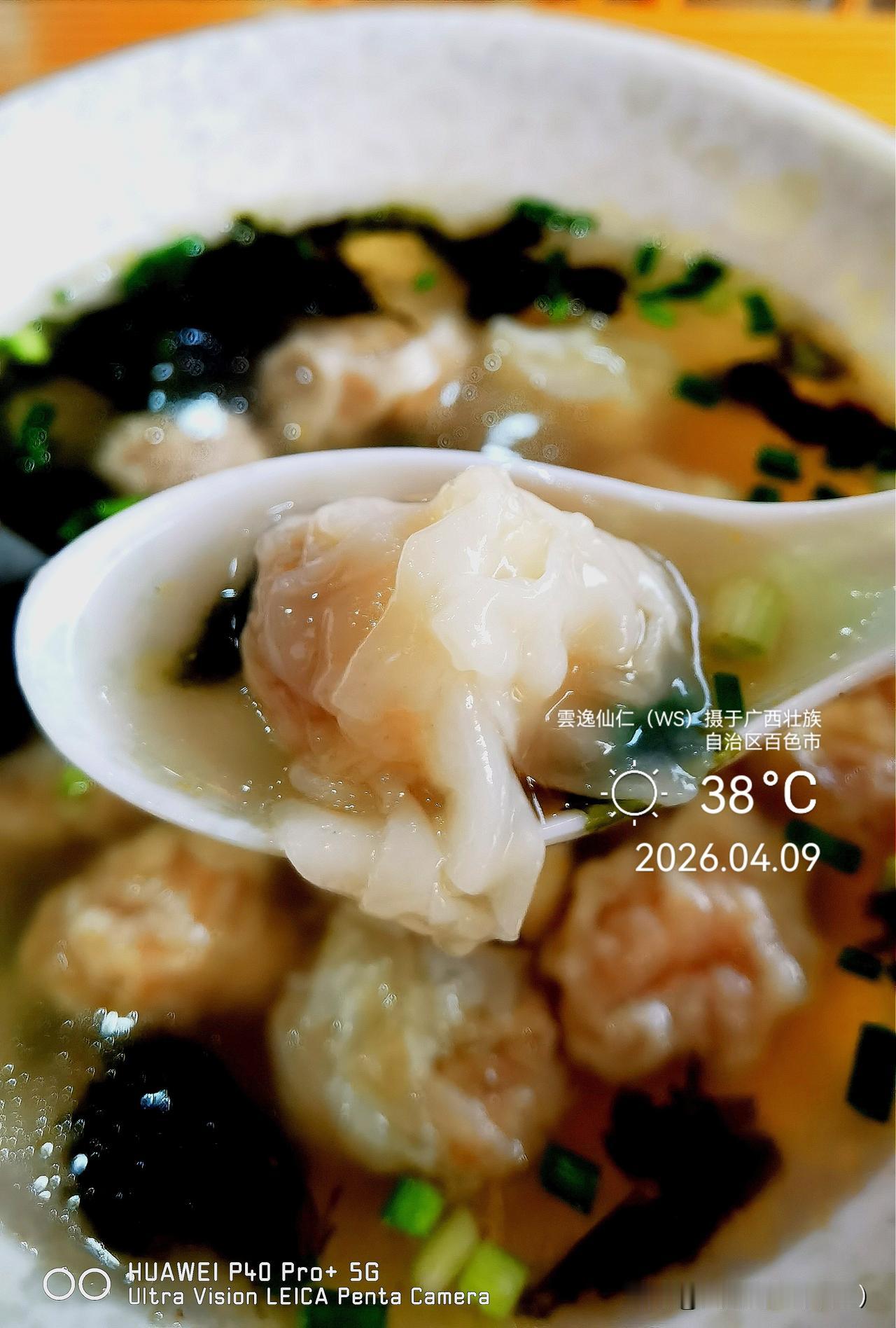 旅居生活记录（9457）广西壮族自治区百色市（142）品尝小吃41：马蹄鲜肉小馄