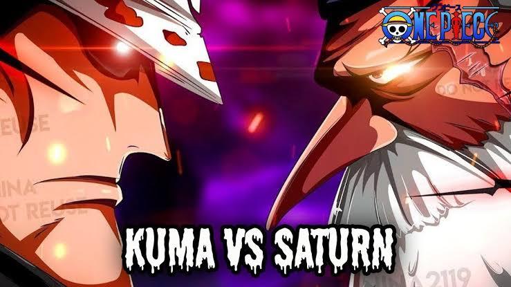 大熊 VS 土星！你觉得大概率的结局会是？[泪]#海贼王##海贼王1103话漫画