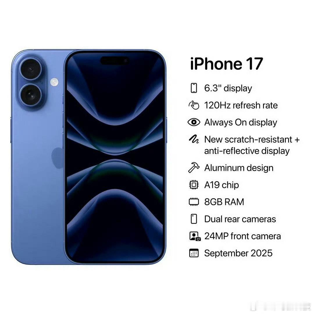 iPhone17或全系标配LTPO灵动岛屏幕 掐指一算，还真是在iPhone17