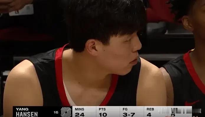 为什么说他、未来一定会进入全明星？

并不是，因为杨瀚森是我们时隔18年后的另一