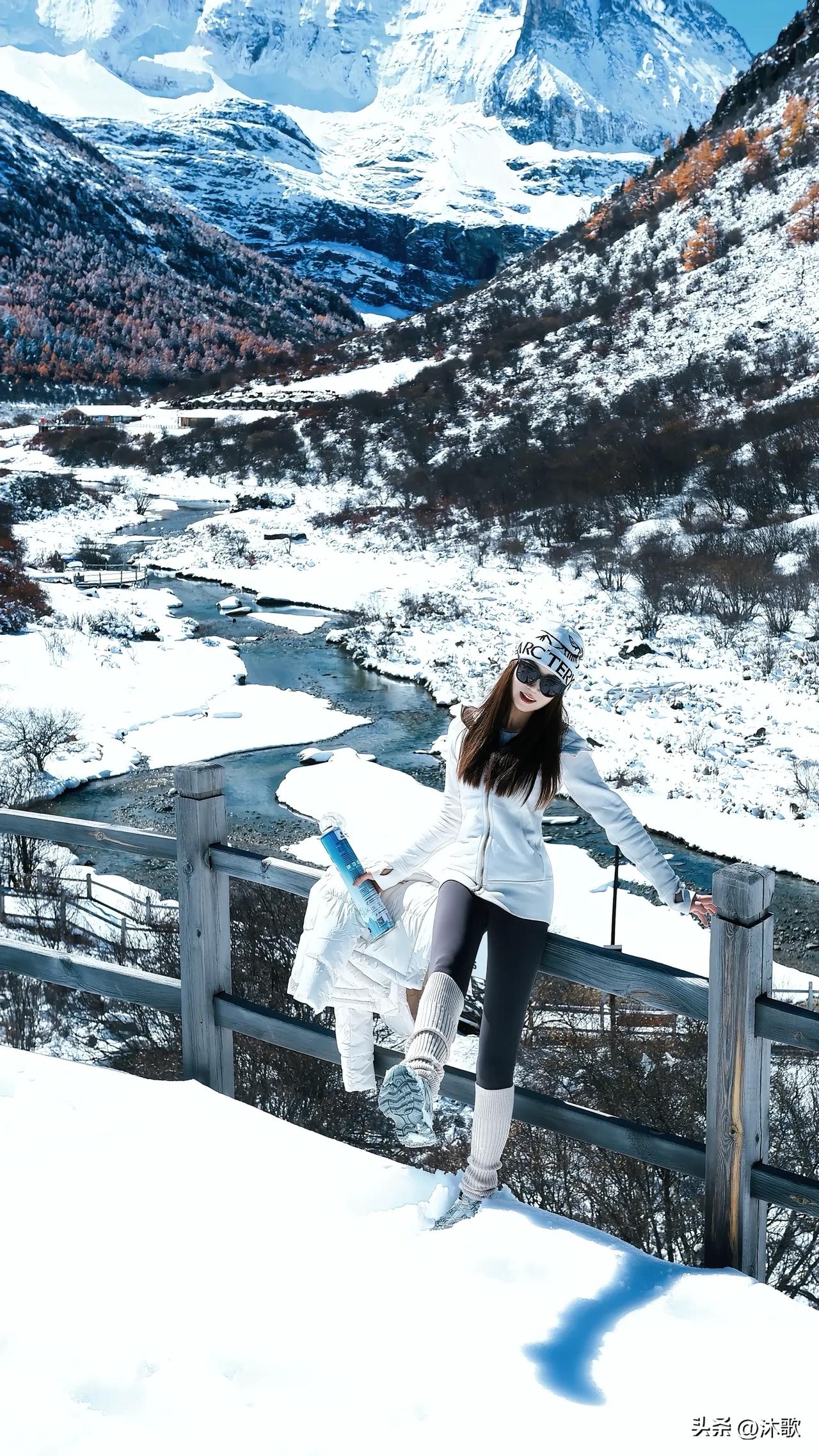 冰洁无瑕的雪山，而我就在雪山之巅雪山环境 冬季雪山 晨光中的雪山 雪山合影 冬季