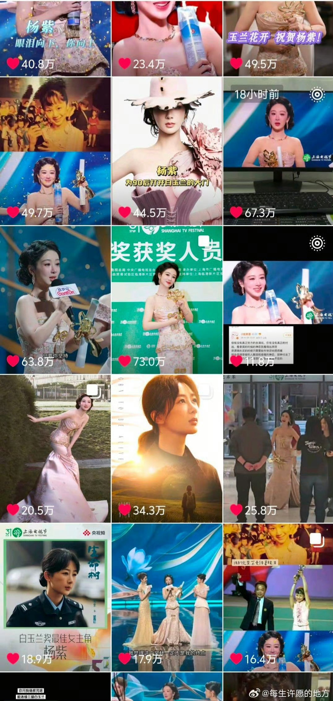 白玉兰口碑实至名归的是表现在现场所有人都在祝福的，业内同僚发博祝贺的，是下沉市场