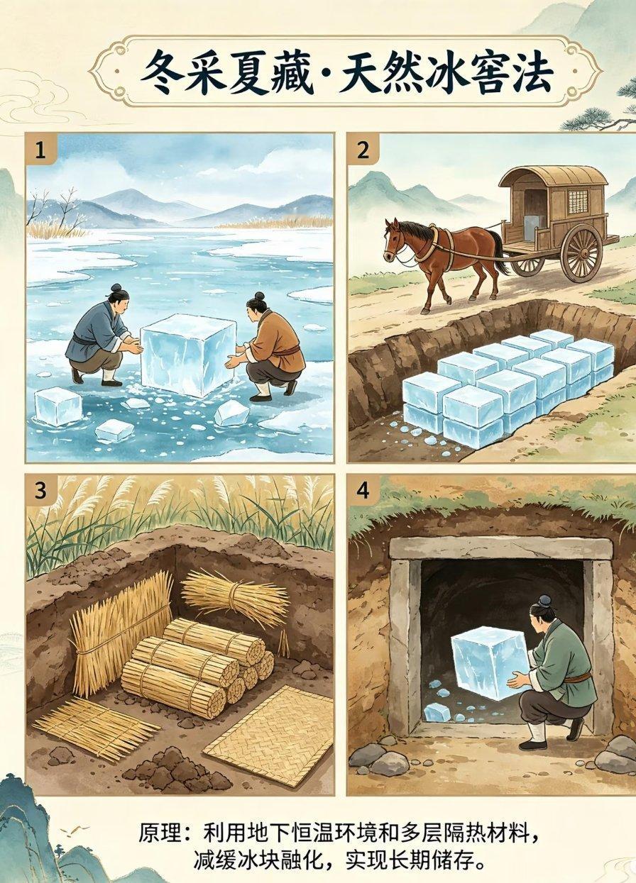 古代夏天的“续命三招”以前以为古人夏天全靠心静自然凉，结果人家早就实现“冰自由”