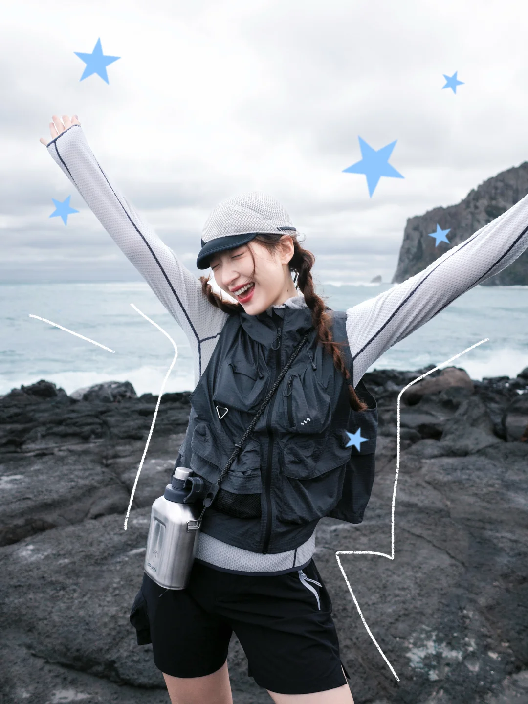 ✧˚Hiking in Jeju⋆.˚🌊₊⁺