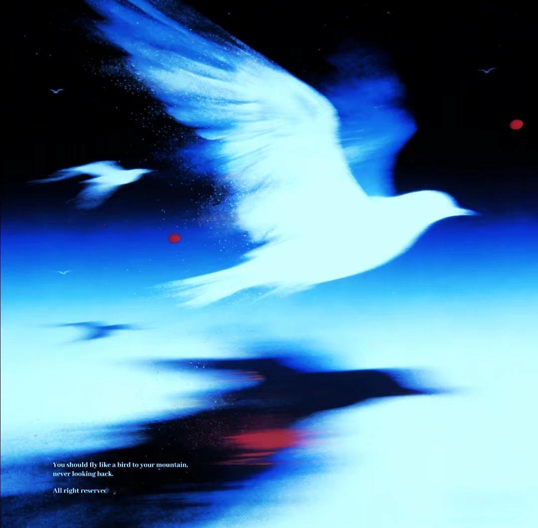 蓝色｜怪诞｜艺术背景图｜头像高清壁纸无水印 💙朋友圈背景图 🩵壁纸 💎 ​