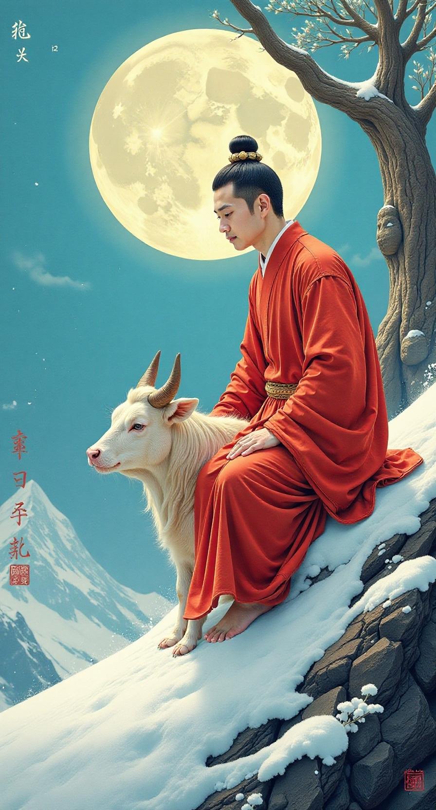 《愣严经》卷七(二)

【佛语赠阿难】
8
若末愿心生，
取雪养壮牛。
食草肥腻