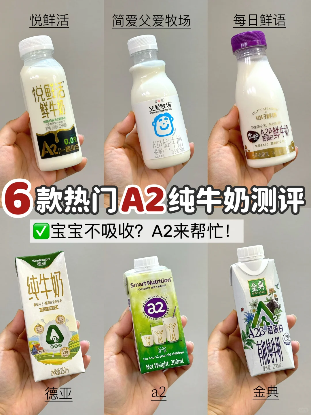 三岁敏宝选奶攻略｜一篇教你如何选A2儿童奶