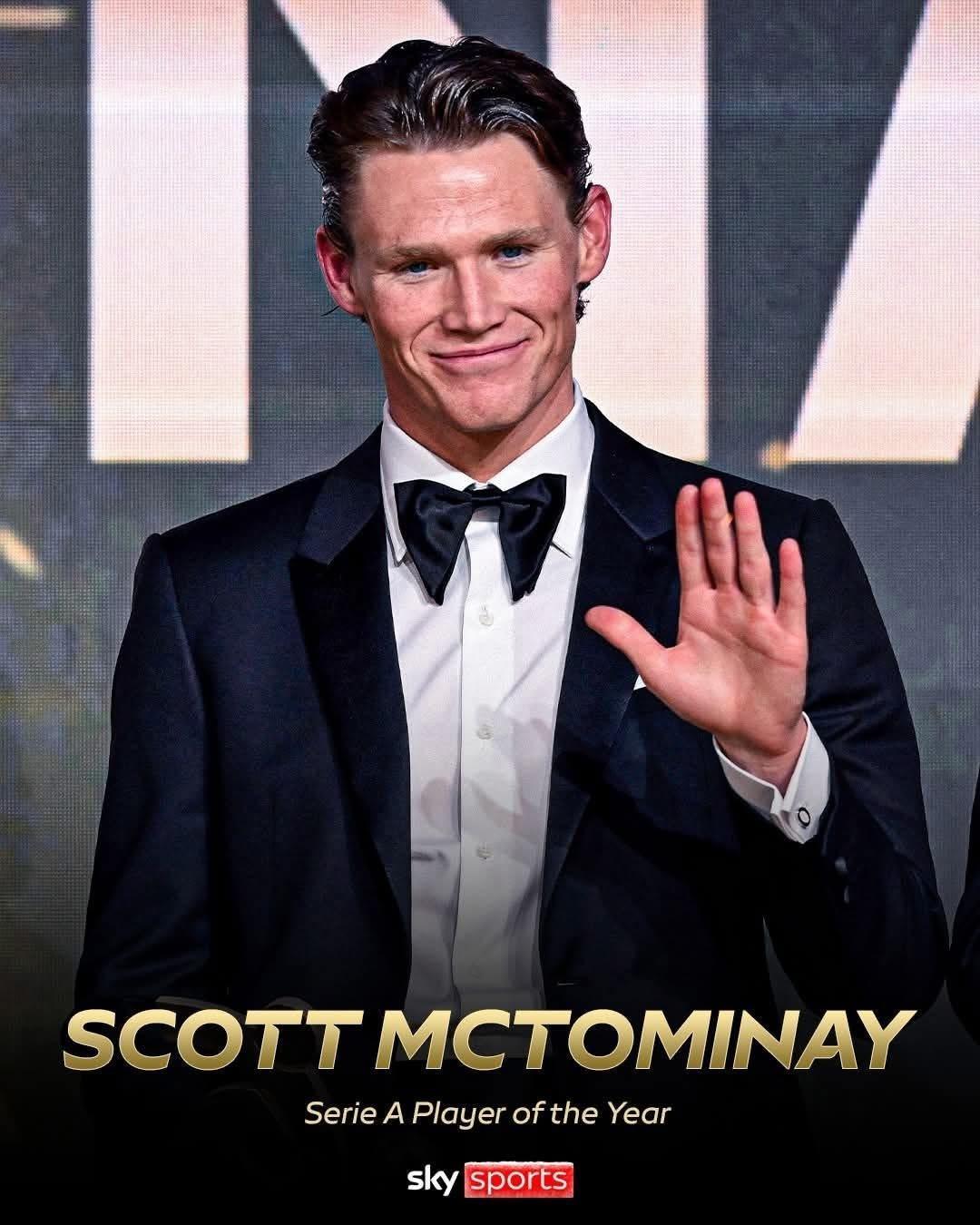 恭喜🎉意甲年度最佳球員- 麥湯米尼🏴󠁧󠁢󠁳󠁣󠁴󠁿 