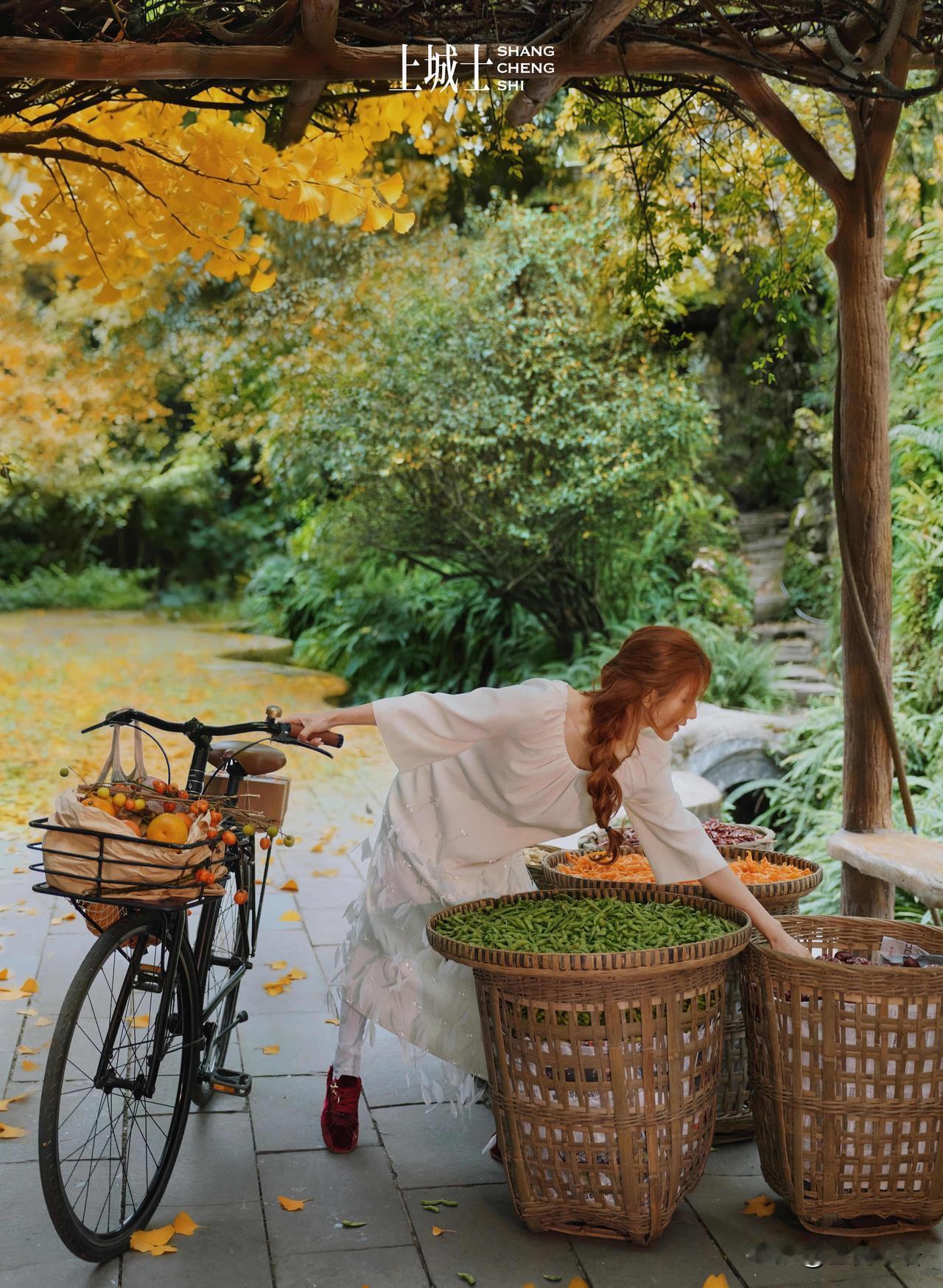 看到赵露思和上城士的新片，
直接被治愈到～

陈漫镜头下的她，
在崇州罨画池的秋