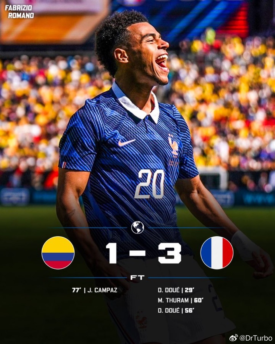 一觉醒来 法国3:1战胜了哥伦比亚哥伦比亚1比3法国法国队热点现场 图拉姆贡献了