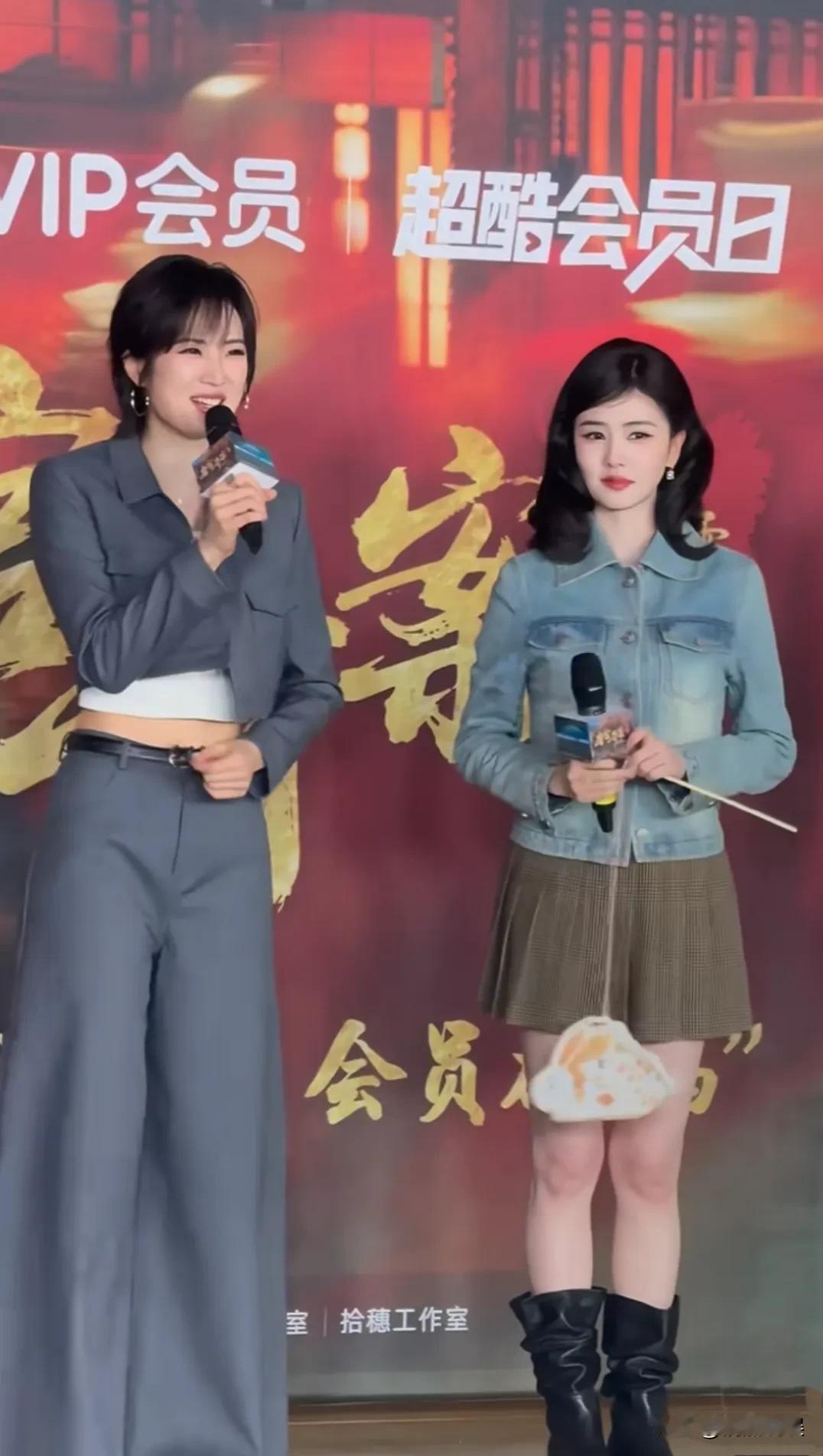 谁说演员身高不重要啊？看看她们就知道了。
白鹿和华为二公主姚安娜同框出席活动，白