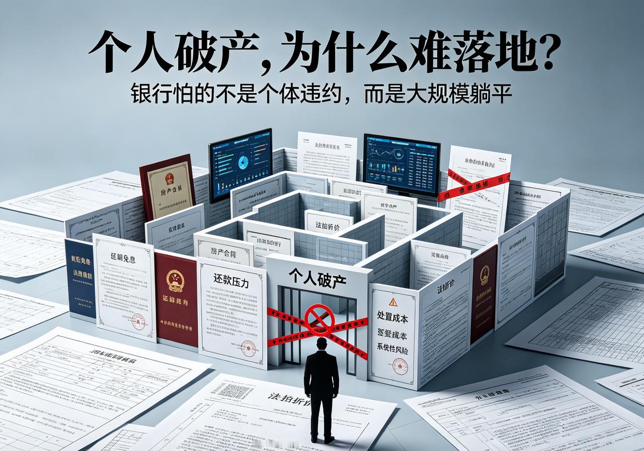 为什么“个人破产制度”在中国无法推行？
因为值钱的从来不是资产，而是人。
我之前