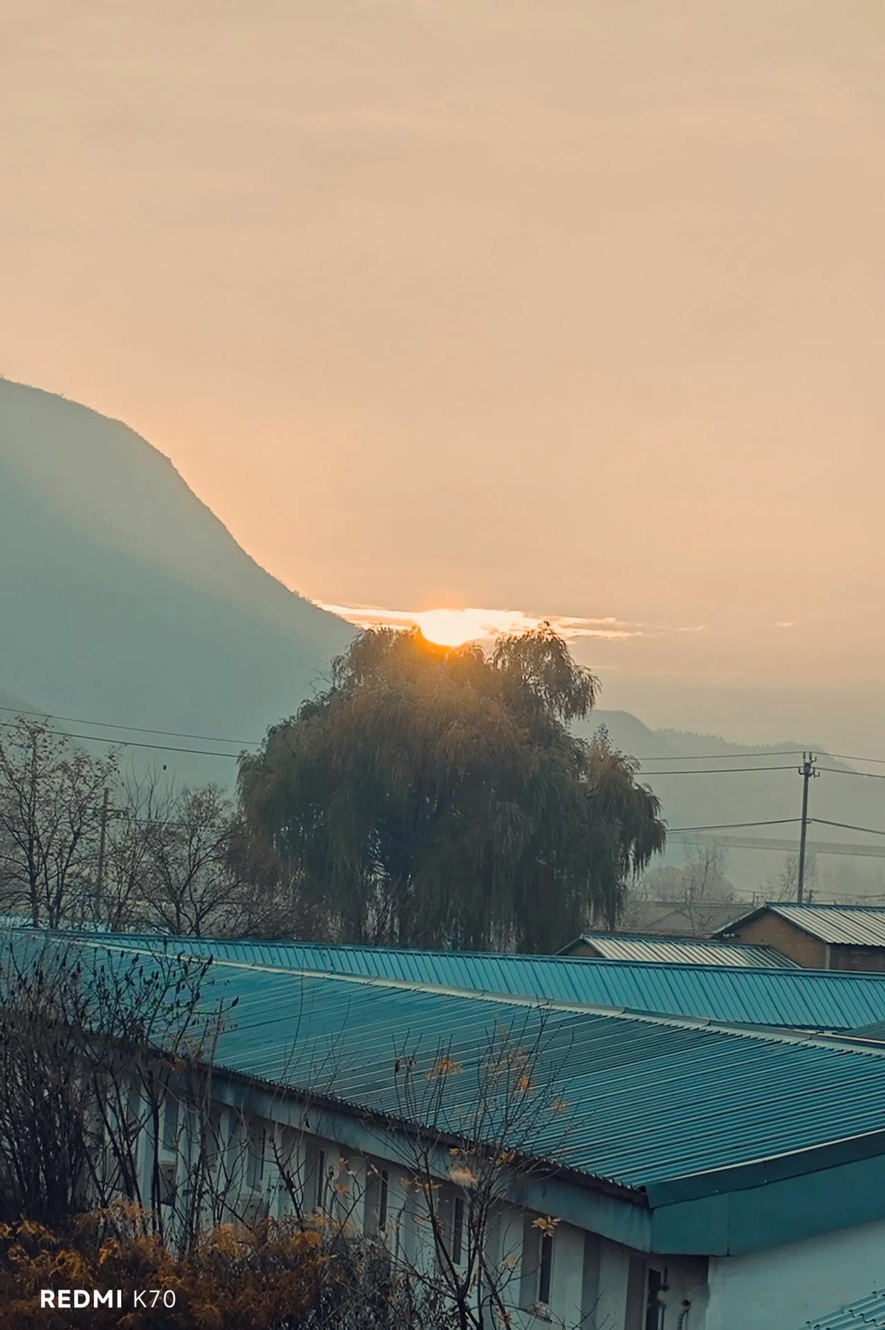 今日打卡北京密云太师屯日出时分