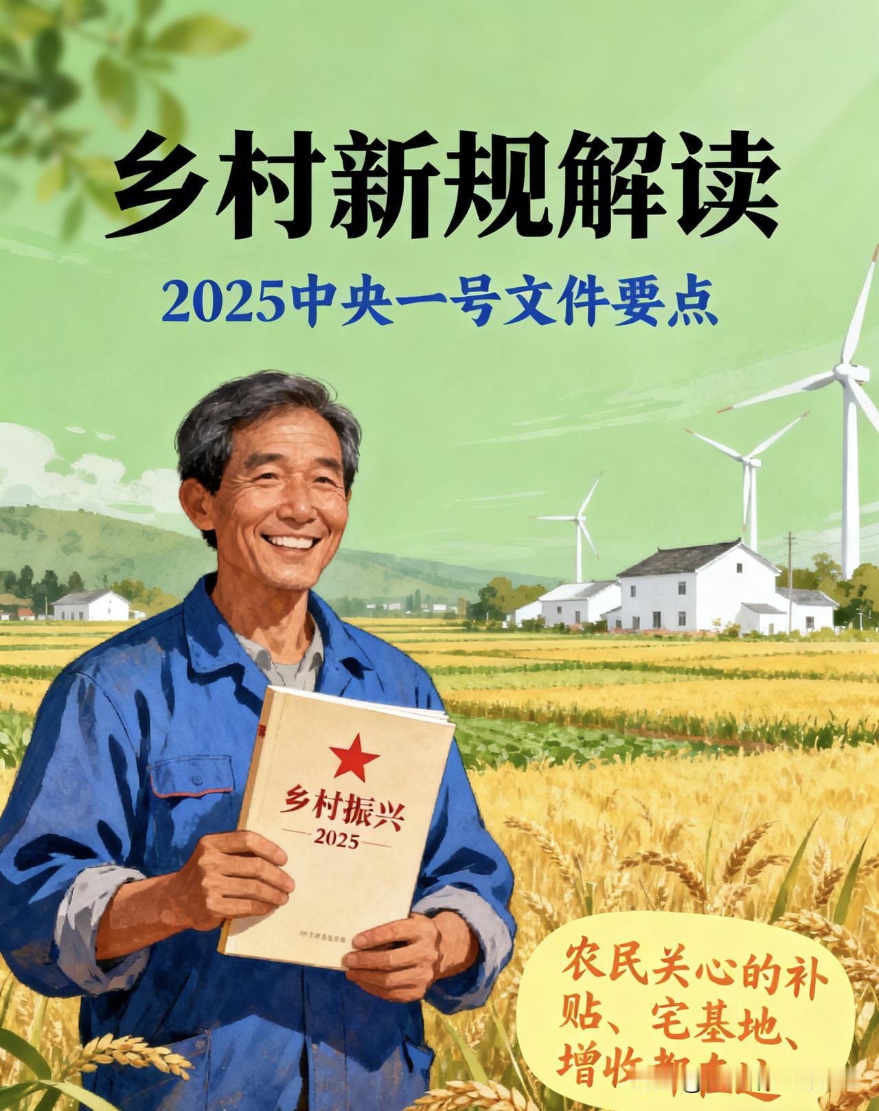 乡村新规解读：2025中央一号文件要点，农民关心的补贴、宅基地、增收都在这
 