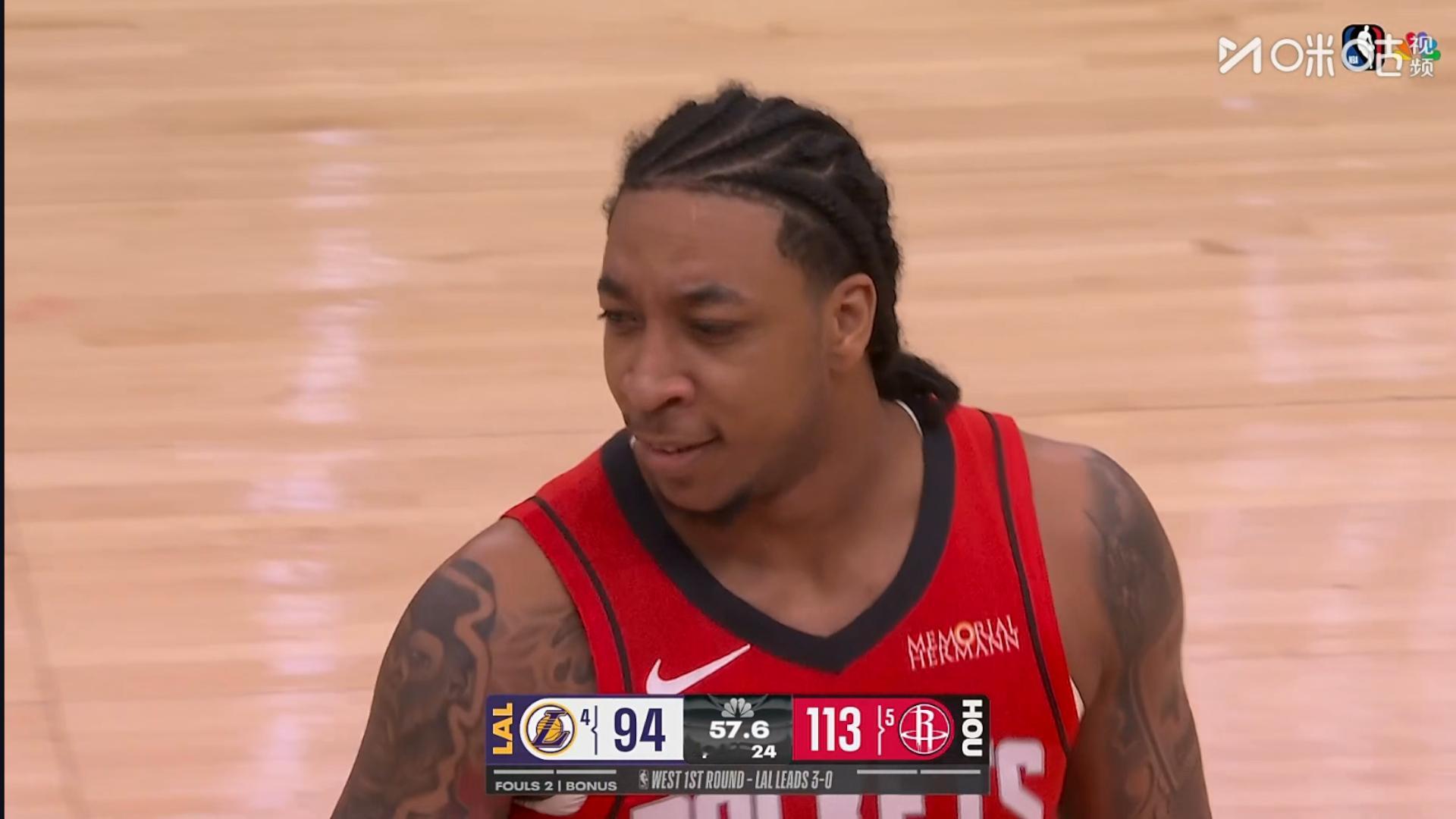 这特么不是东北雨姐吗？？？？？湖人vs火箭