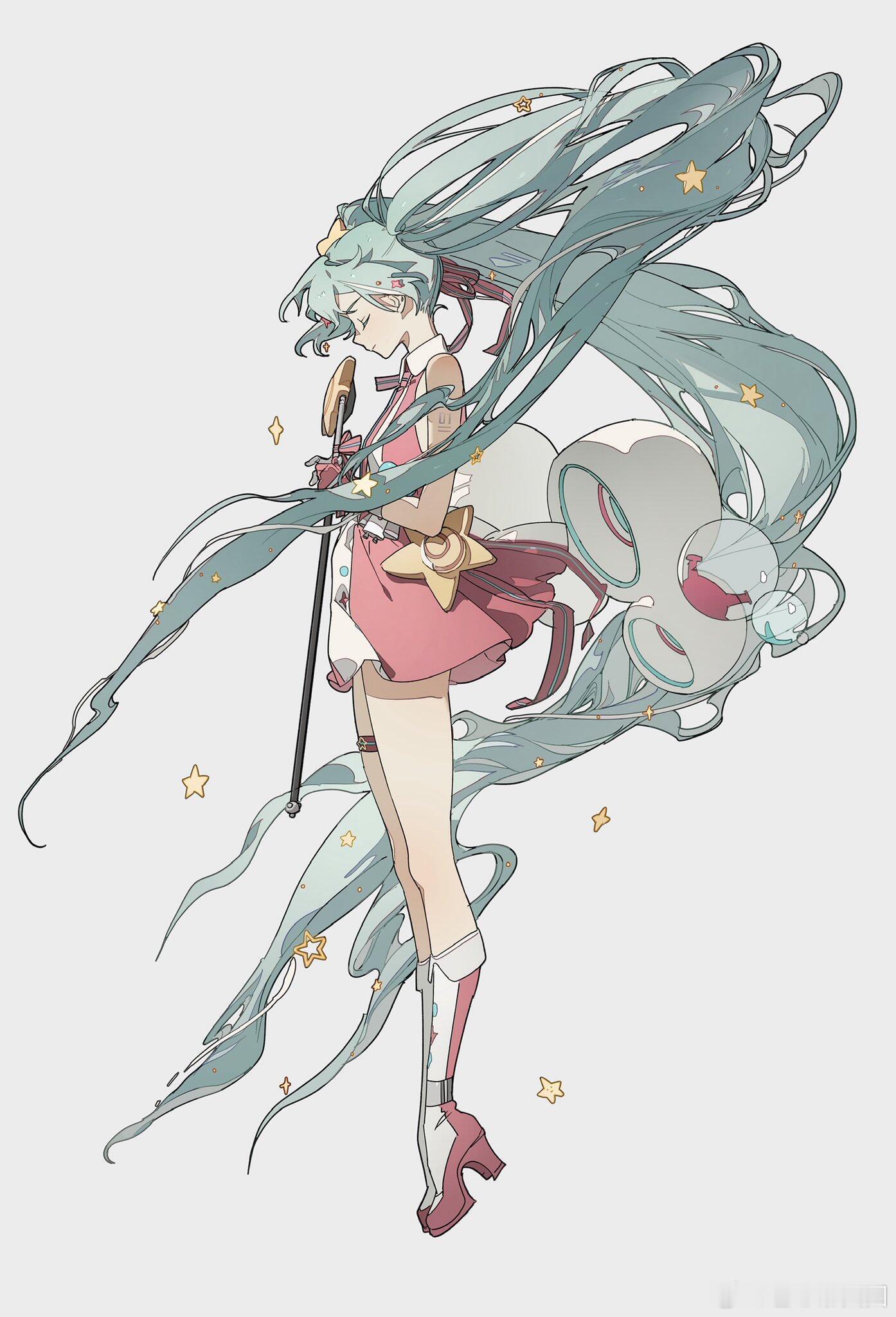 萌萌的初音小天使～画师X：Zhibujiloom初音未来19周年 ​​​