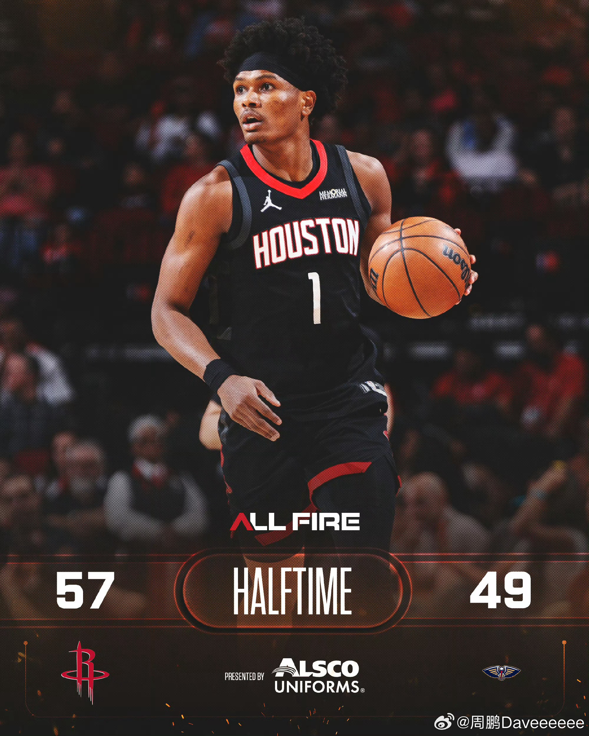 不容易啦，这半场鹈鹕vs火箭