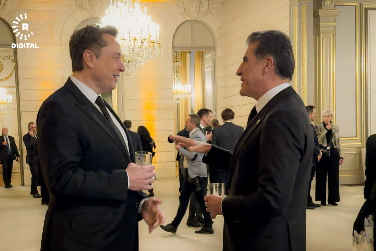 埃隆·马斯克会见了库尔德斯坦地区总统内奇尔万·巴尔扎尼……