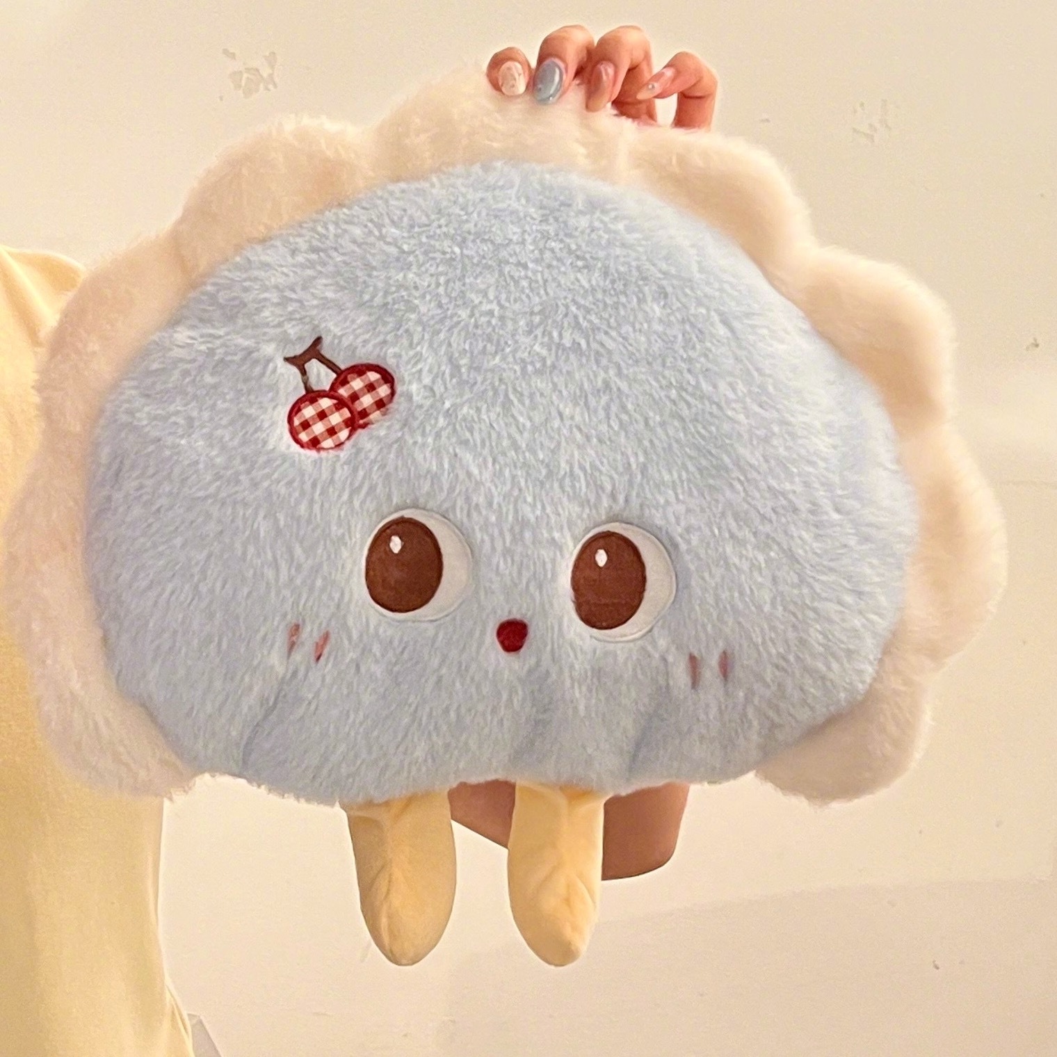 介个饺子热水袋也太萌了吧三个颜色都可爱极了俺这个怕冷星人冬天再也不怕冷了