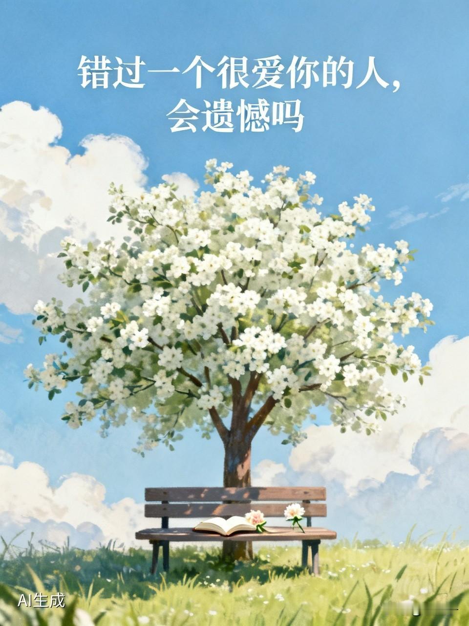 错过一个很爱你的人。就像那对校园恋人，毕业因工作隔两地，沟通减少、矛盾增多，最终