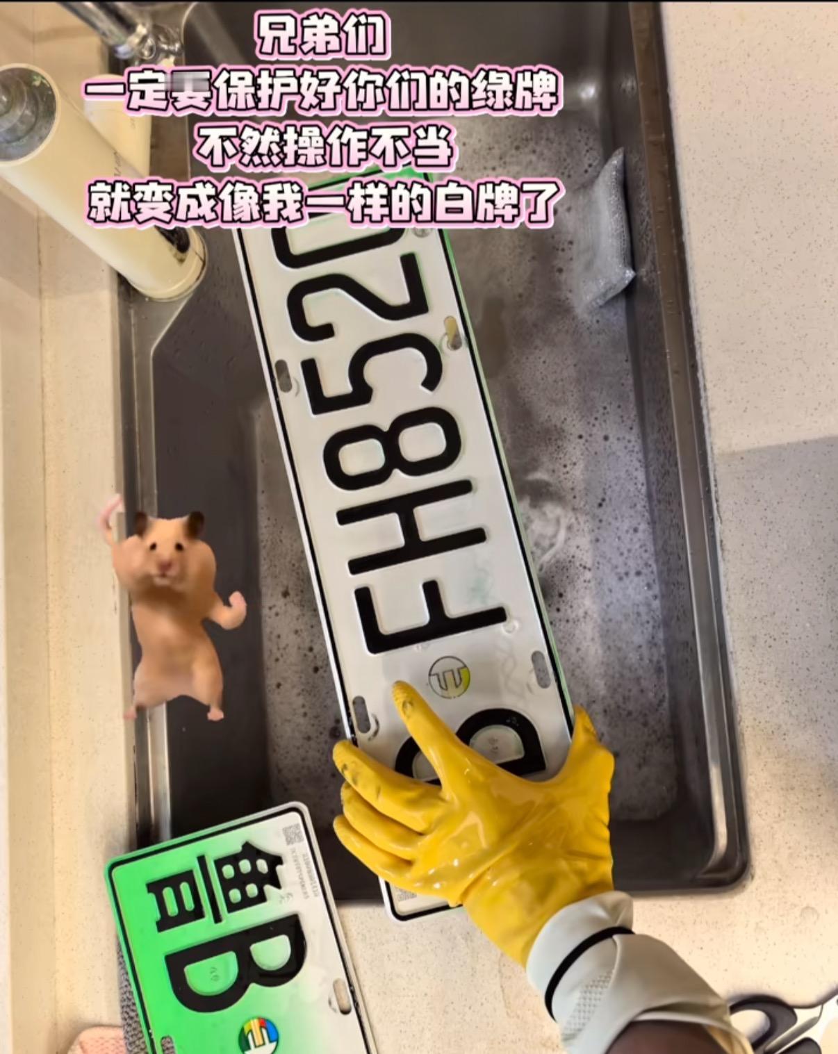 如果是自然老化褪色的，是可以去去车管所换新牌的，别为了一时好看，丢了分、罚了款