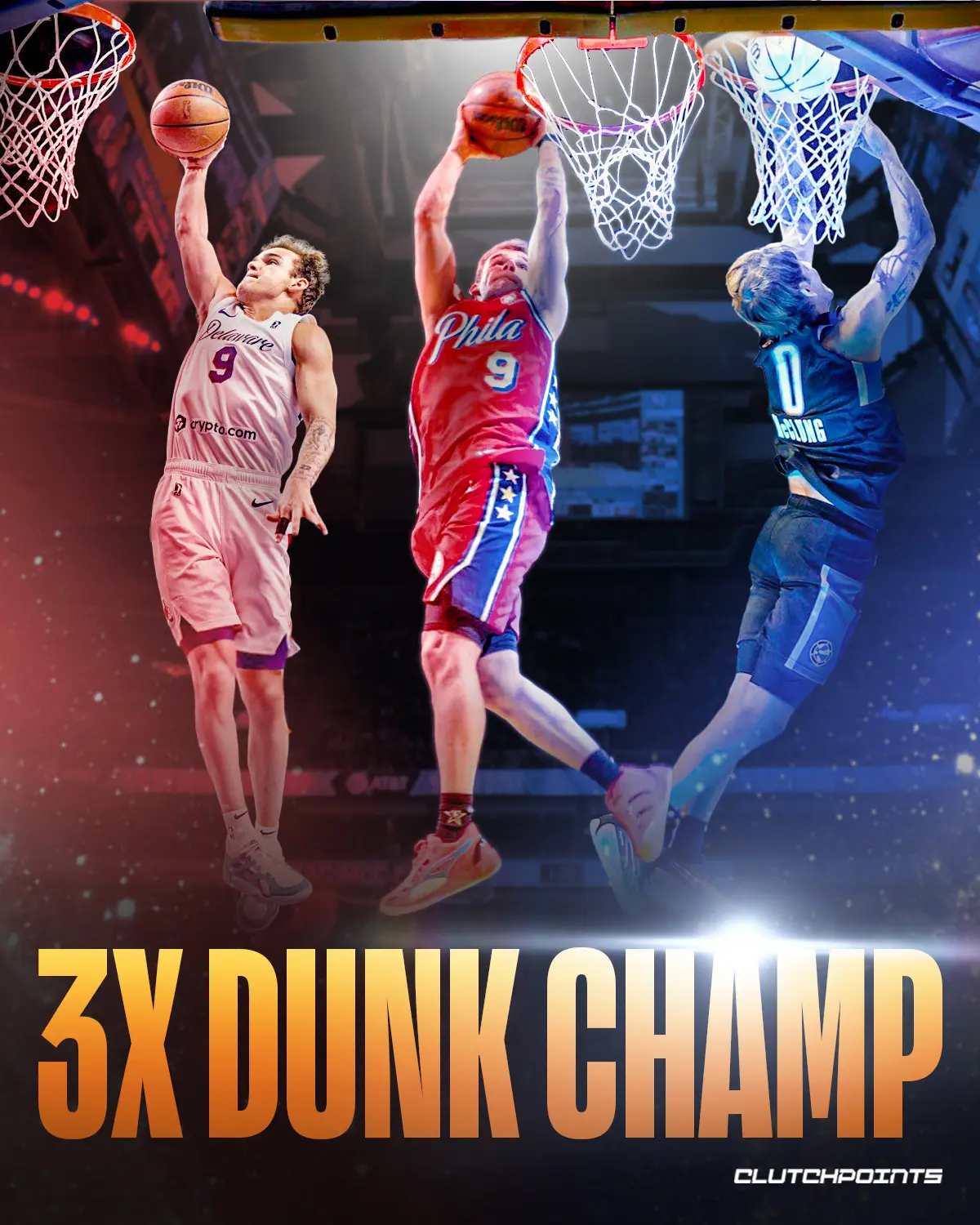 小人物也有大梦想。麦克朗成为NBA历史上第一位连续三年获得扣篮大赛冠军的球员