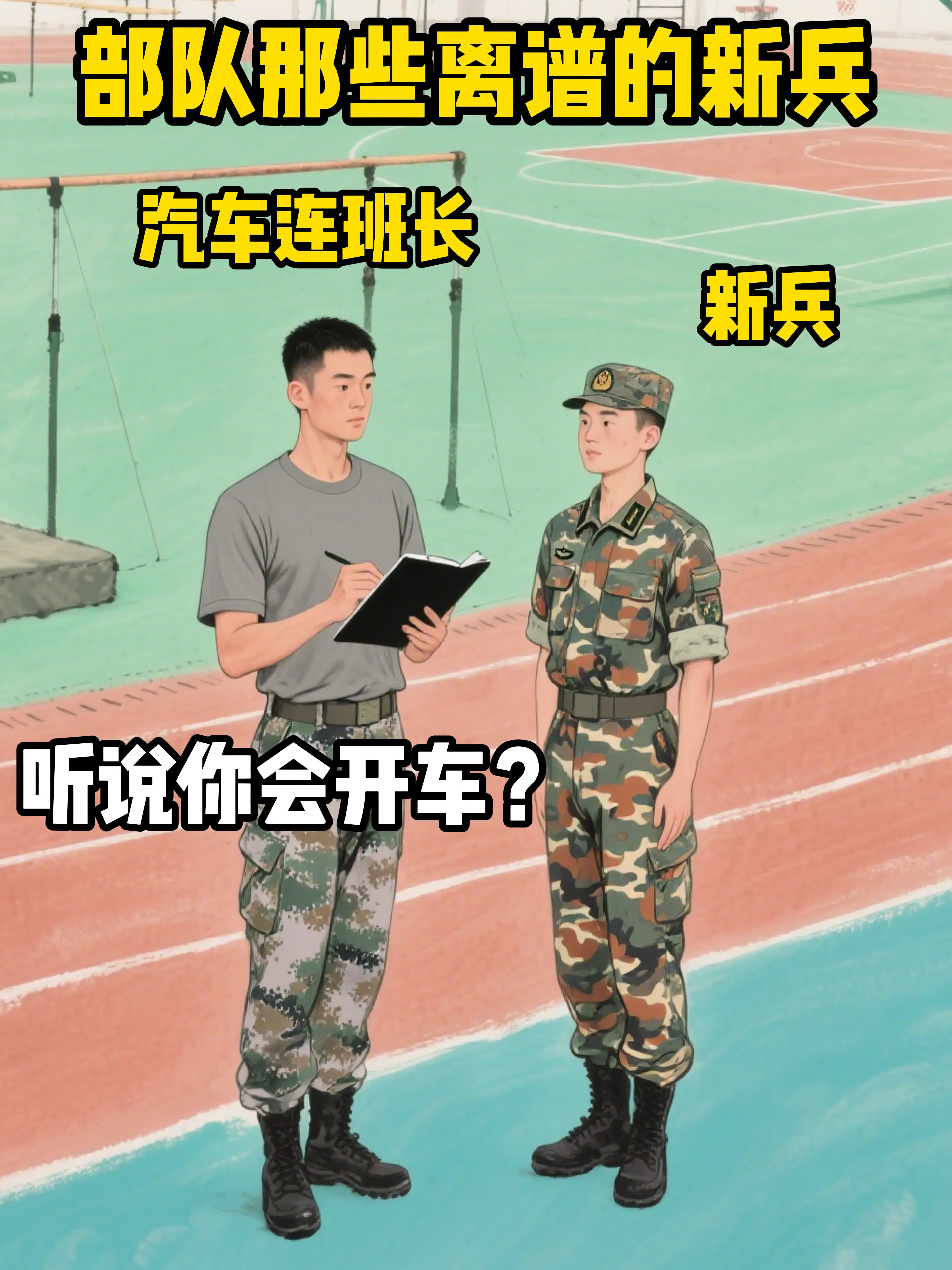 部队里奇葩的新兵。