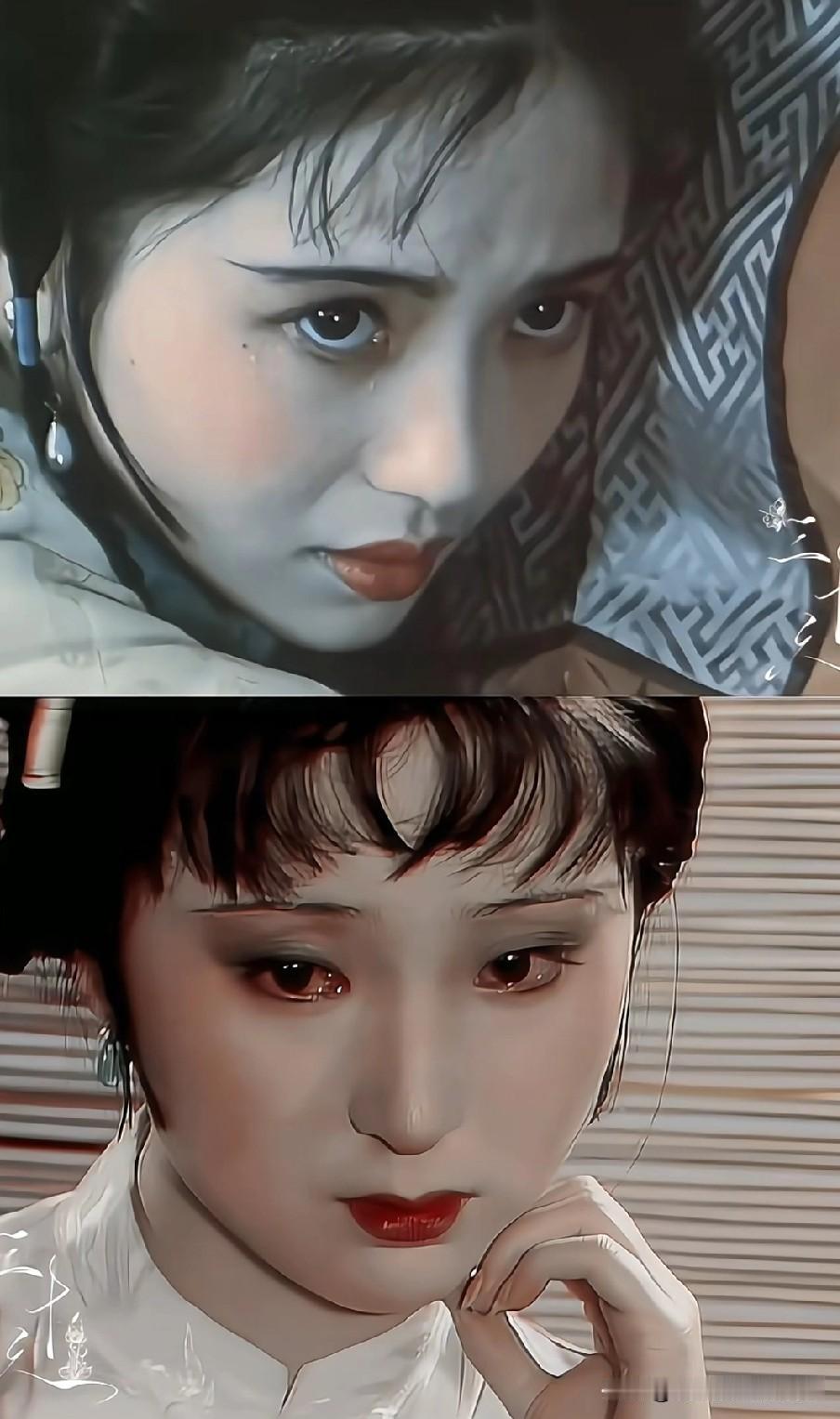 两版林黛玉真的高下立见，至今还是陈晓旭版无可替代！
 
她真的把黛玉演活了——双